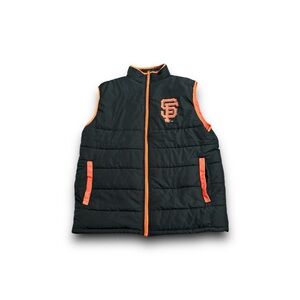 MLB Black Vest with Orange Accents
